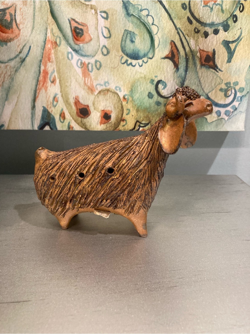 VTG Ocarina Ram/Sheep musical instrument handcrafted in Israel by Bathsheba
